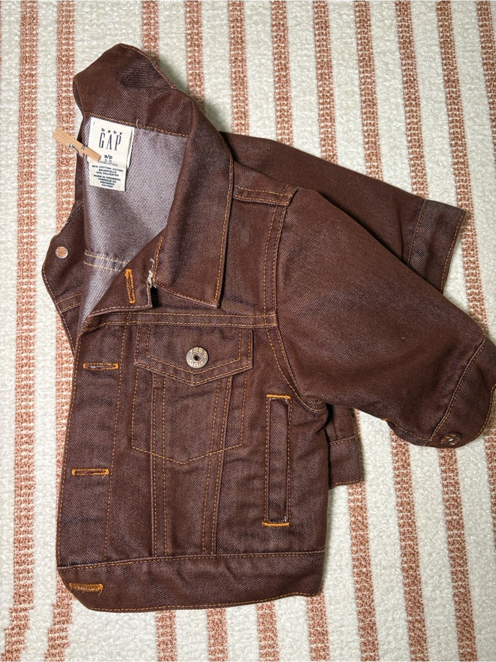GAP Brown Denim Baby Jacket